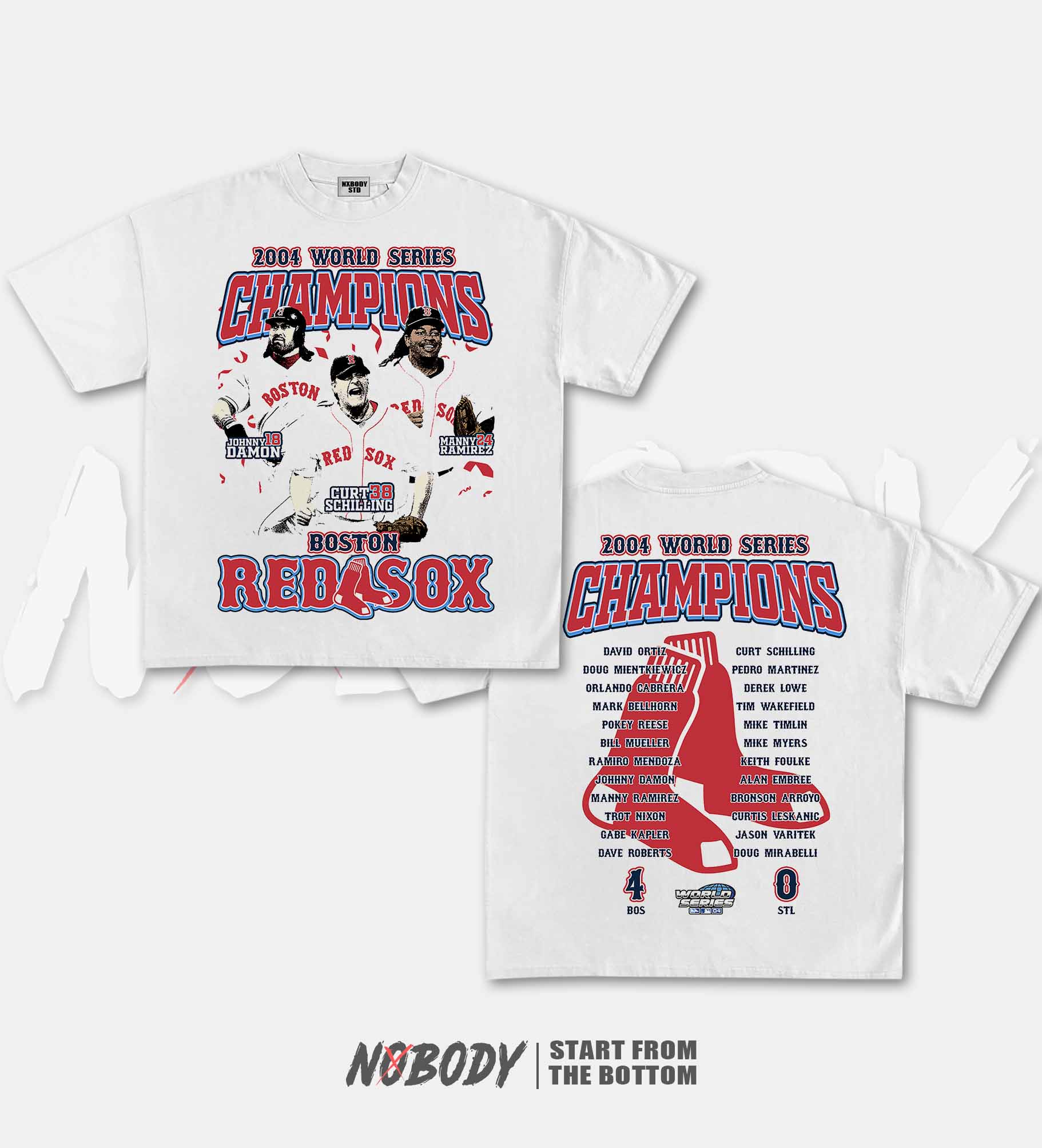2004 BOSTON REDSOX GRAPHIC T-SHIRT 1.0