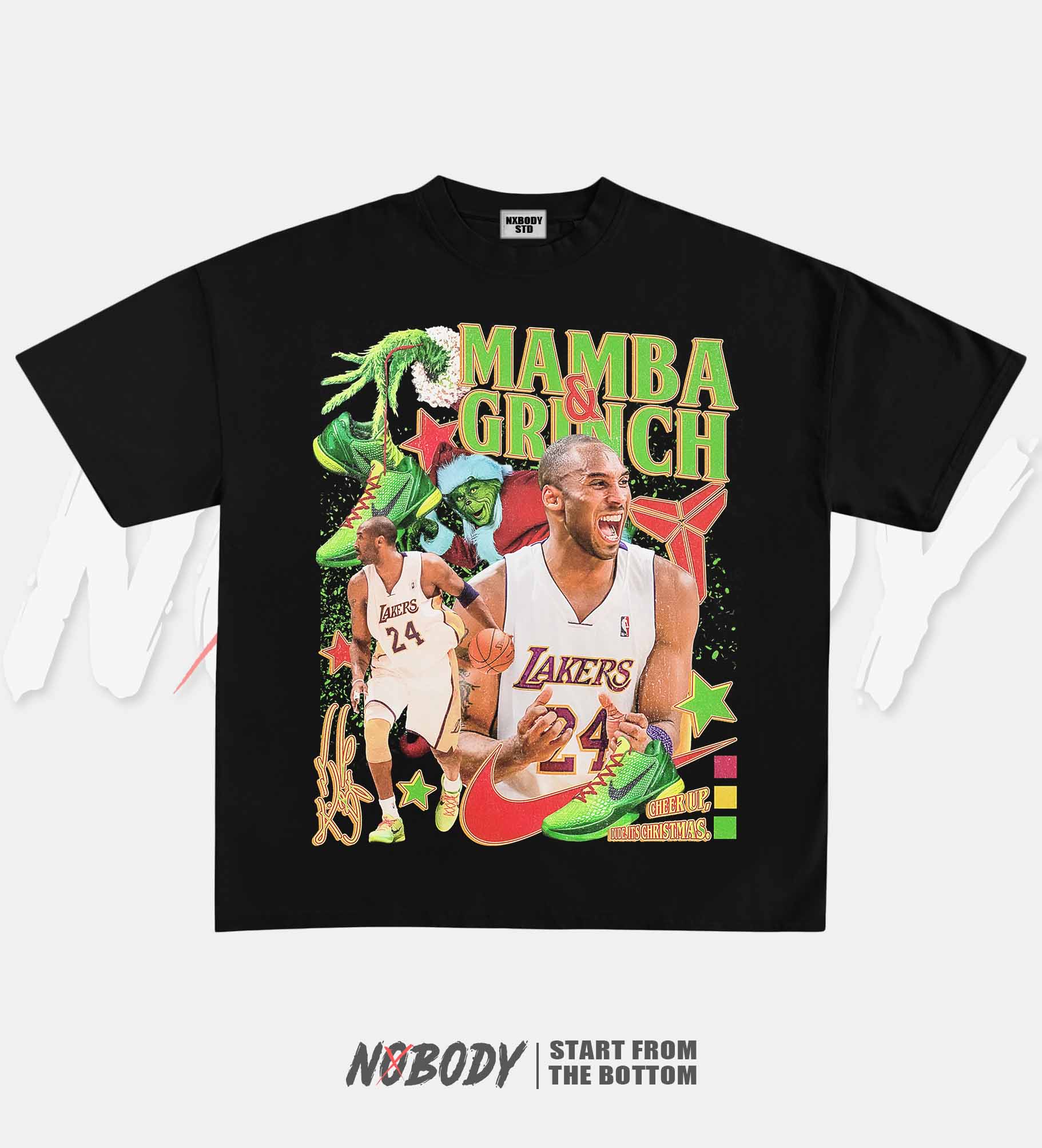 KOBE & GRINCH STOLE CHRISTMAS GRAPHIC T-SHIRT 1.0 - KIDS