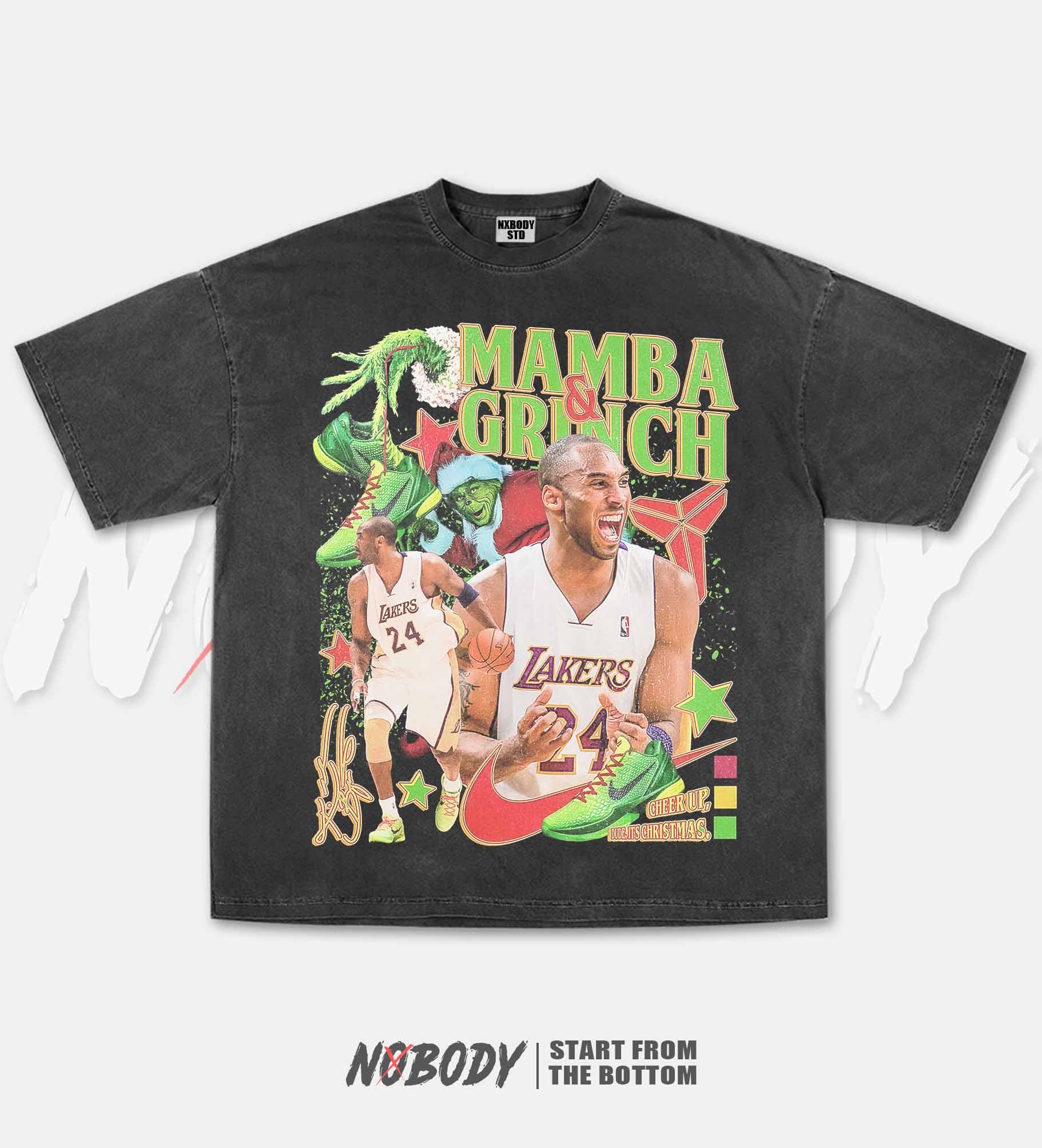 KOBE & GRINCH STOLE CHRISTMAS GRAPHIC T-SHIRT 1.0 - KIDS