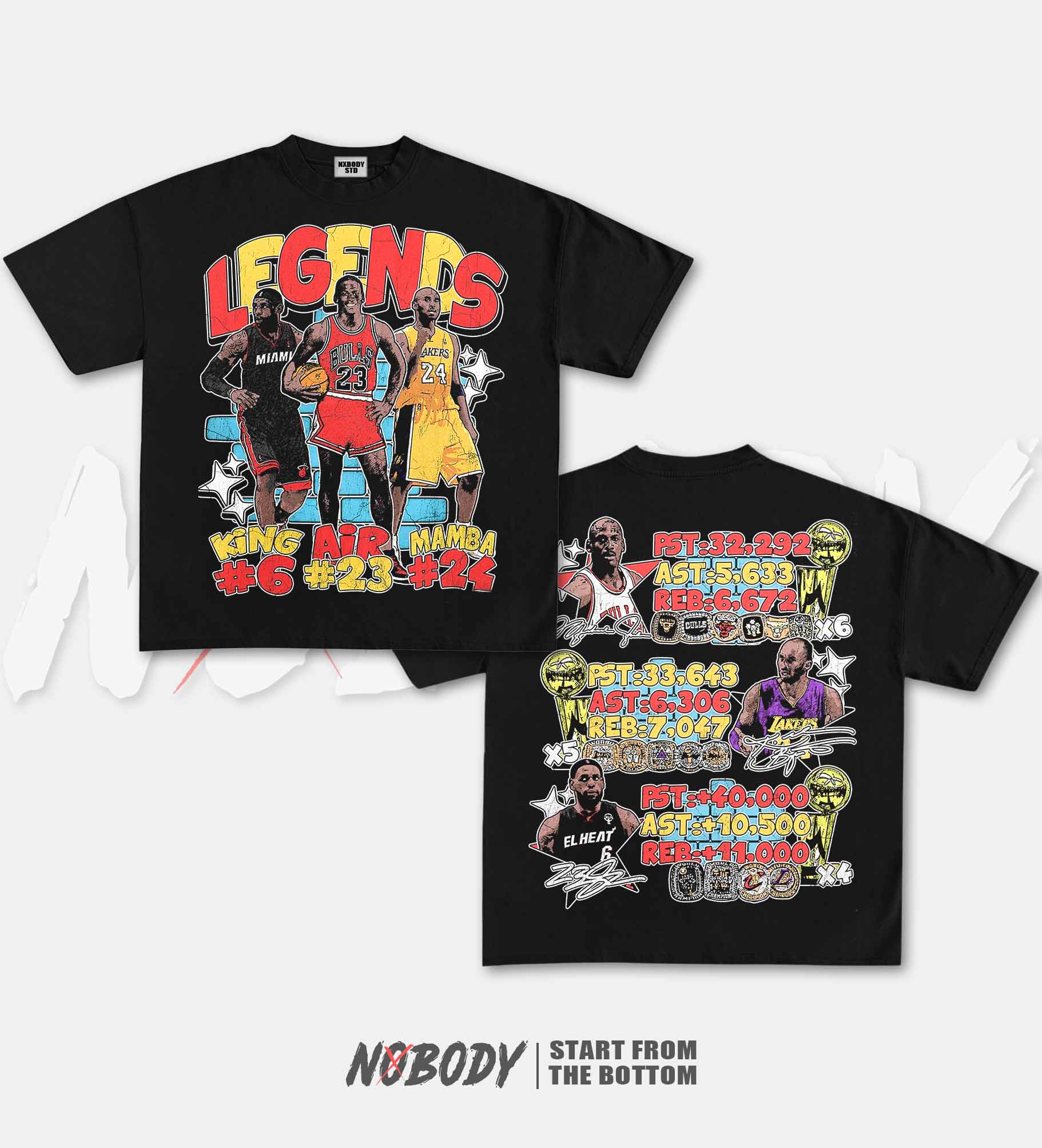 KOBE & JORDAN & JAMES GRAPHIC T-SHIRT 1.0