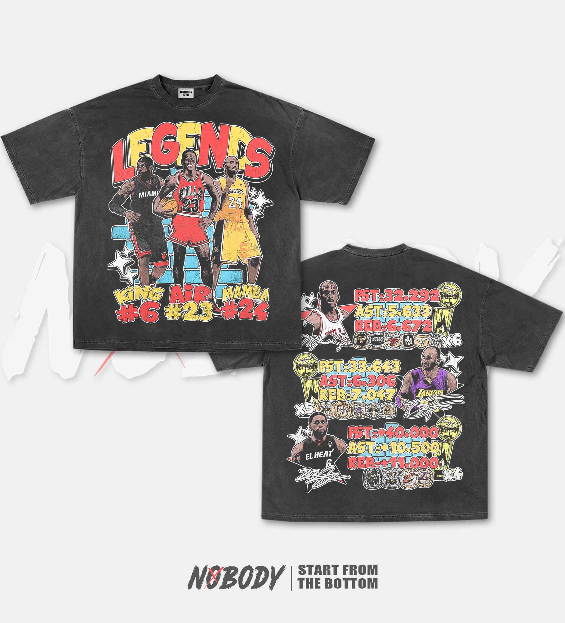 KOBE & JORDAN & JAMES GRAPHIC T-SHIRT 1.0