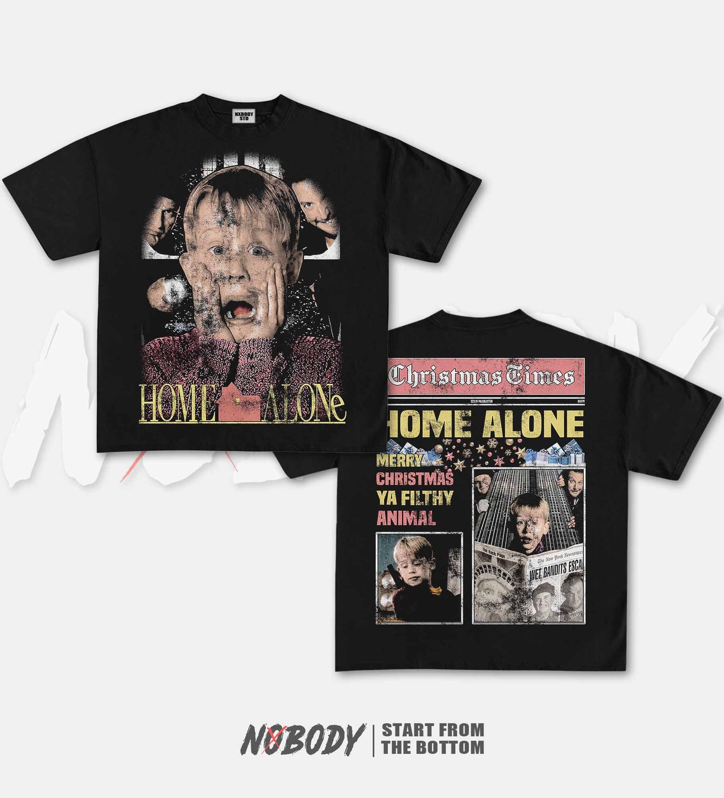 HOME ALONE CHRISTMAS GRAPHIC T-SHIRT 1.0